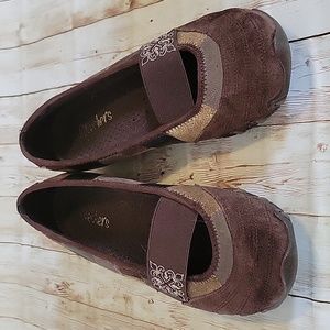 Skechers Brown Slip-On Sneakers